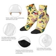 thumbnail image 6 of Bingfone Beautiful Bright Birds And Flowers Design Patterned Men'S Women'S Casual Cotton Socks, 6 of 9