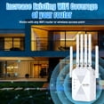 thumbnail image 3 of Ourlife 2026 Dual Band WiFi Range Extender, 2.4GHz & 5GHz Signal Booster Repeater with 1200Mbps Speed, Wall-Through WiFi Amplifier, Covers up to 10000 Sq.ft (White), 3 of 9