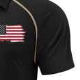 thumbnail image 4 of Fnnxeal Mens Polo Shirts Casual Short Sleeve Summer Graphic Fourth of July Collared Polo Black Shirts for Men Size S, 4 of 4
