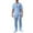 Sky Blue, variant on Xzbqbs Sweatsuits for Men 2 Piece Jacquard Set Zip Up Short Sleeve Athletic Hoodie and Jogger Pant Casual Fashion Summer Tracksuits