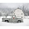 thumbnail image 3 of Deiter, Lori 24x20 Black Modern Framed Museum Art Print Titled - Checkered Country Christmas, 3 of 5