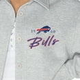 thumbnail image 3 of Women's Gameday Couture Ash Buffalo Bills Full-Button Long Sleeve Overshirt, 3 of 3