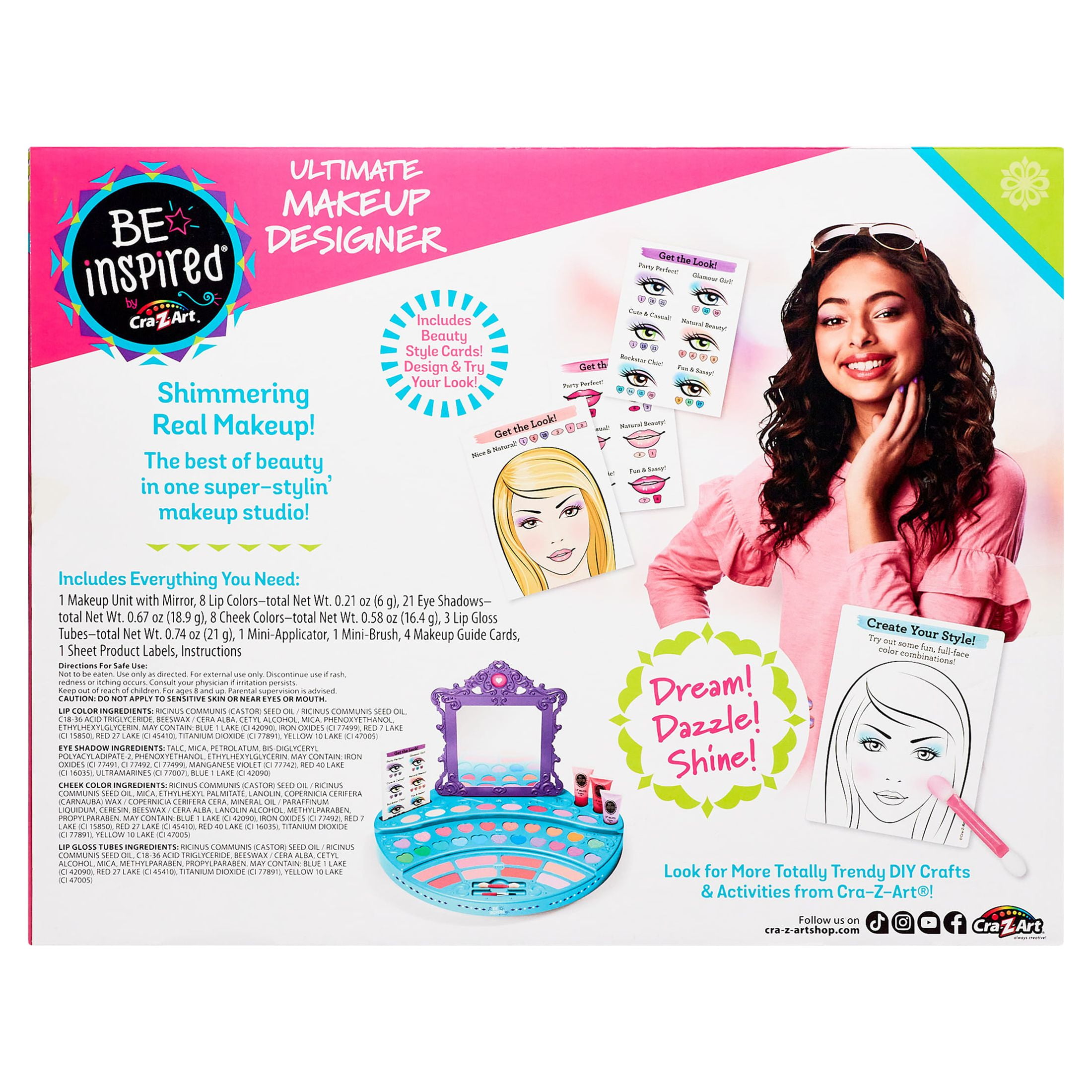 MAKEUP IS ART メイクアップアート 2本セット Cra-Z-Art Be Inspired Ultimate Makeup Designer, Multicolor