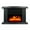 A, variant on 2024 Freestanding Fireplace Heater - Realistic 3D Flame Indoor Stove - 1000W Portable Small Heater with Thermostat