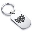 thumbnail image 1 of Stainless Steel Year of the Tiger Zodiac Dog Tag Keychain Circle Ring, 1 of 2