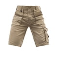 thumbnail image 5 of GrmtClth Men's Water Resistant Ripstop Cargo Shorts Breathable Solid Color Short Pants Camping Multi Pockets Outdoor Work Shorts Soft Clothes Khaki S, 5 of 8