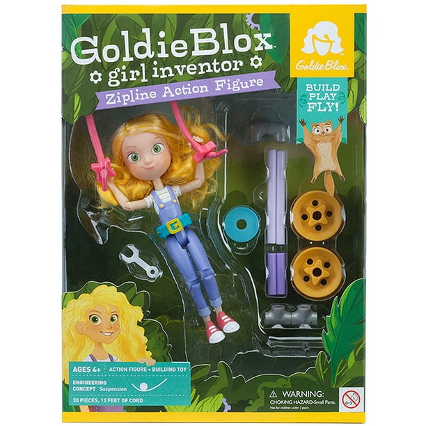 GoldieBlox Girl Inventor Zipline Action Figure
