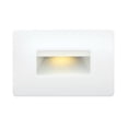 thumbnail image 1 of Hinkley Landscape Lighting LED Luna Step Light - Add Safety and Security Indoors and Outdoors, ADA Compliant and Energy Efficient Small Step Light, Satin White, 15508SW, 1 of 2