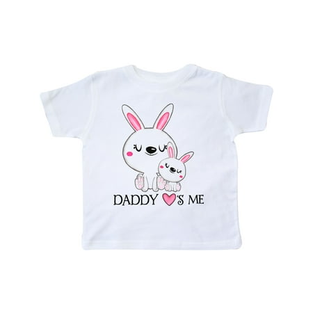

Inktastic Daddy Loves Me- bunny family Gift Toddler Boy or Toddler Girl T-Shirt