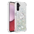 thumbnail image 2 of Funda para Samsung Galaxy A14 5G con Brillo Líquido Flotante, Purpurina, Parachoques y Anillo Giratorio Soporte, 2 of 5