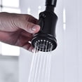 thumbnail image 2 of Cfowner Bridge Kitchen Faucet with Pull-Down Sprayhead, Commercial Faucet with Water Line, Matte Black, 2 of 7