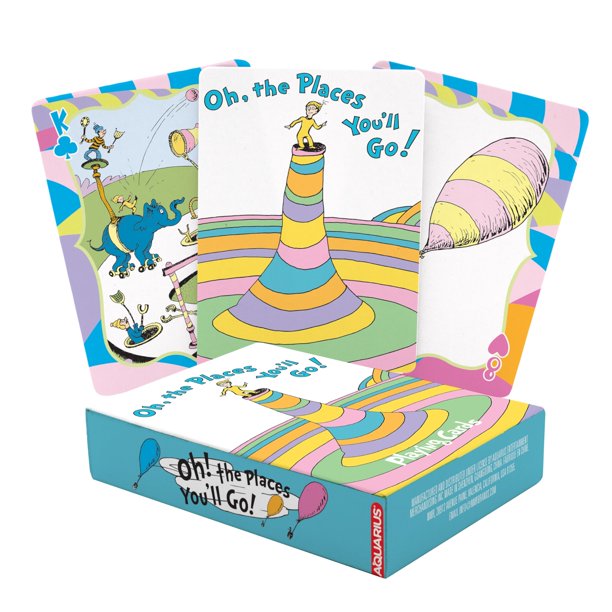 Cartas de juego AQUARIUS Oh, the Places You'll Go! 54 piezas