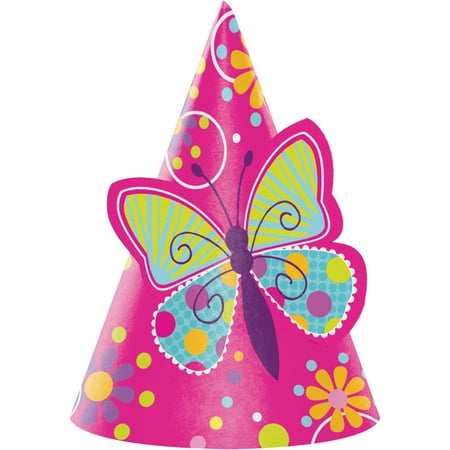  Butterfly Party Hats 8 pk Walmart com