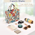 thumbnail image 5 of FORMRS Womens Corduroy Tote Bag Crossbody Shoulder Handbag with Pocket, Vibrant Japanese Flowers, 5 of 7