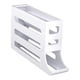 thumbnail image 3 of Porta huevos para refrigerador, 4 niveles, bandeja para huevos, gran capacidad, organizador, automático blanco, 3 of 9