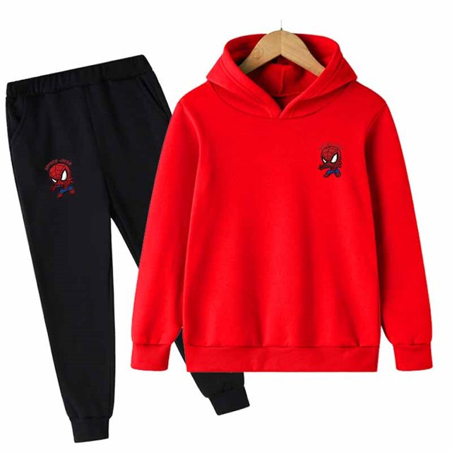 2022 otoño bebé niños deporte ropa Casual Marvel Spider-man conjuntos de ropa para niños disfraces algodón ropa de bebé 3-16 años Old160CM zhangmengya CONDUJO