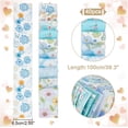 thumbnail image 2 of 40 tiras de tela precortadas de 39 x 2,6 pulgadas con estampado floral, 100% algodón, para patchwork., 2 of 9
