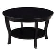 thumbnail image 3 of Convenience Concepts Table Basse Ronde American Heritage en Bois Noir, 3 of 5