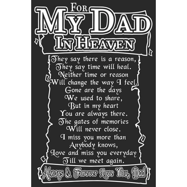 For My Dad In Heaven Always Forever Love You Dad Symbol Of Love For Dad As The Gift Of Fathers Day Thanks Giving Day Fathers Birthday Valentine Day Walmart Com