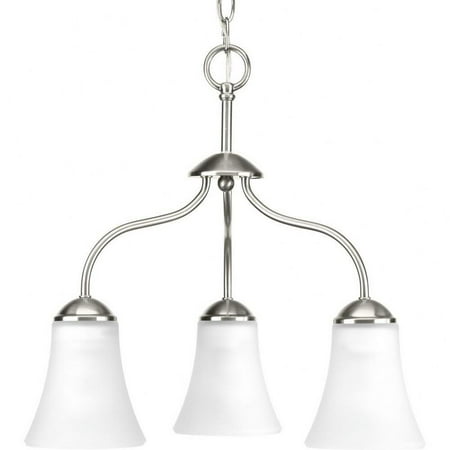 

Chandeliers Light 3 Light in Transitional and Traditional Style 18 inches Wide By 17.25 inches High-Brushed Nickel Finish Bailey Street Home