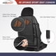 thumbnail image 5 of Fundas de asiento de coche CAROMOP 3D, de esponja gruesa, juego frontal universal, 5 of 9