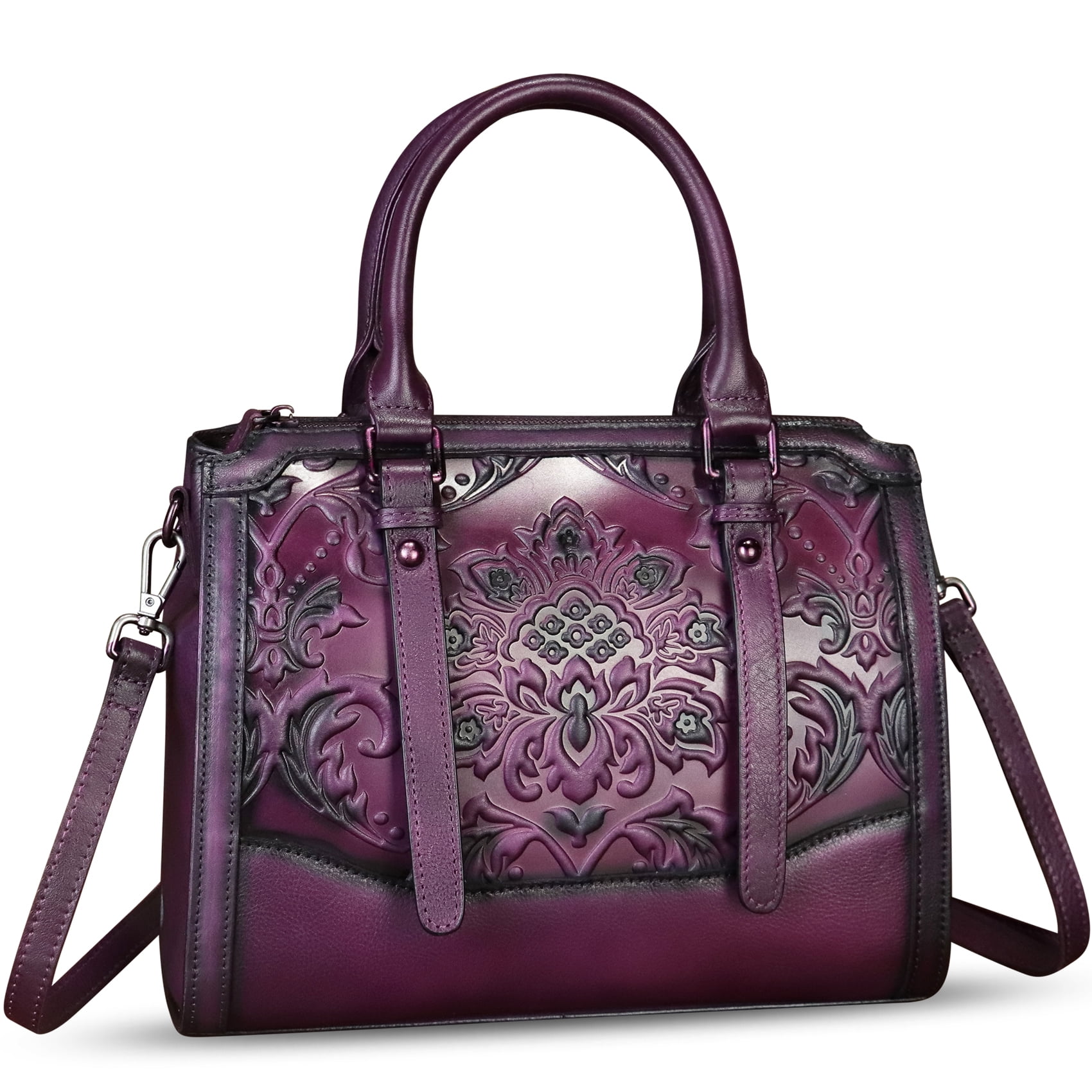 Genuine Leather Purse and Handbag for Women Retro Leather Crossbody Shoulder Bag