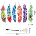 thumbnail image 2 of 6 uds colgante de cristal marcapáginas regalos para estudiantes 5D DIY forma de pluma para adultos niños, 2 of 9