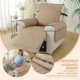 thumbnail image 2 of Housse de Fauteuil Inclinable Housse de Fauteuil Inclinable avec Poches Lavable Housse de Fauteuil Inclinable Protecteur de Meuble pour Enfants Animaux (Coffee IN), 2 of 7