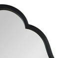 thumbnail image 3 of Kate and Laurel Rowla Modern Scalloped Wall Mirror, 18 x 24, Black, Glam Decorative Mirror with Unique Shape, 3 of 8
