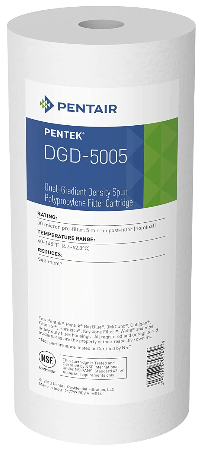 Pentek DGD-5005 5 Micron 10 x 4.5 paragonabile sedimenti Filtro acqua 20 Pack 