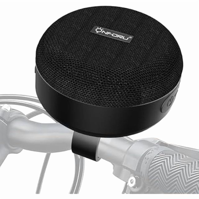 wonima11 Outdoor Waterproof Bluetooth Bike Speaker, Wireless Portable Mini Travel Bike Speakers, Integrated Design Bicycle Scooter Speaker with Loud Sound for Riding, Sports, Bike Accessories