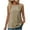 Khaki, variant on JIUKE Cotton Linen Tank Tops for Women Button down Blouses Sleeveless Shirts Deep V Neck Loose Comfy Tunic Top