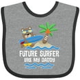 thumbnail image 3 of Inktastic Surfing Future Surfer Like Daddy Boys or Girls Baby Bib, 3 of 4