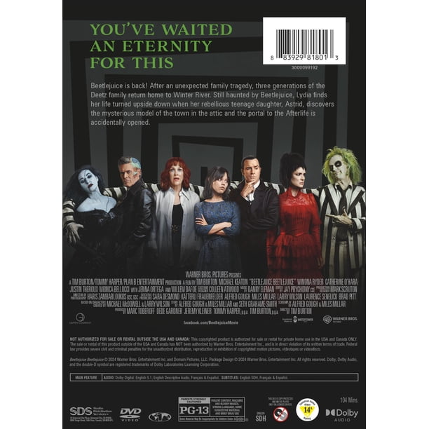 Beetlejuice Beetlejuice (DVD) - Walmart Business Supplies