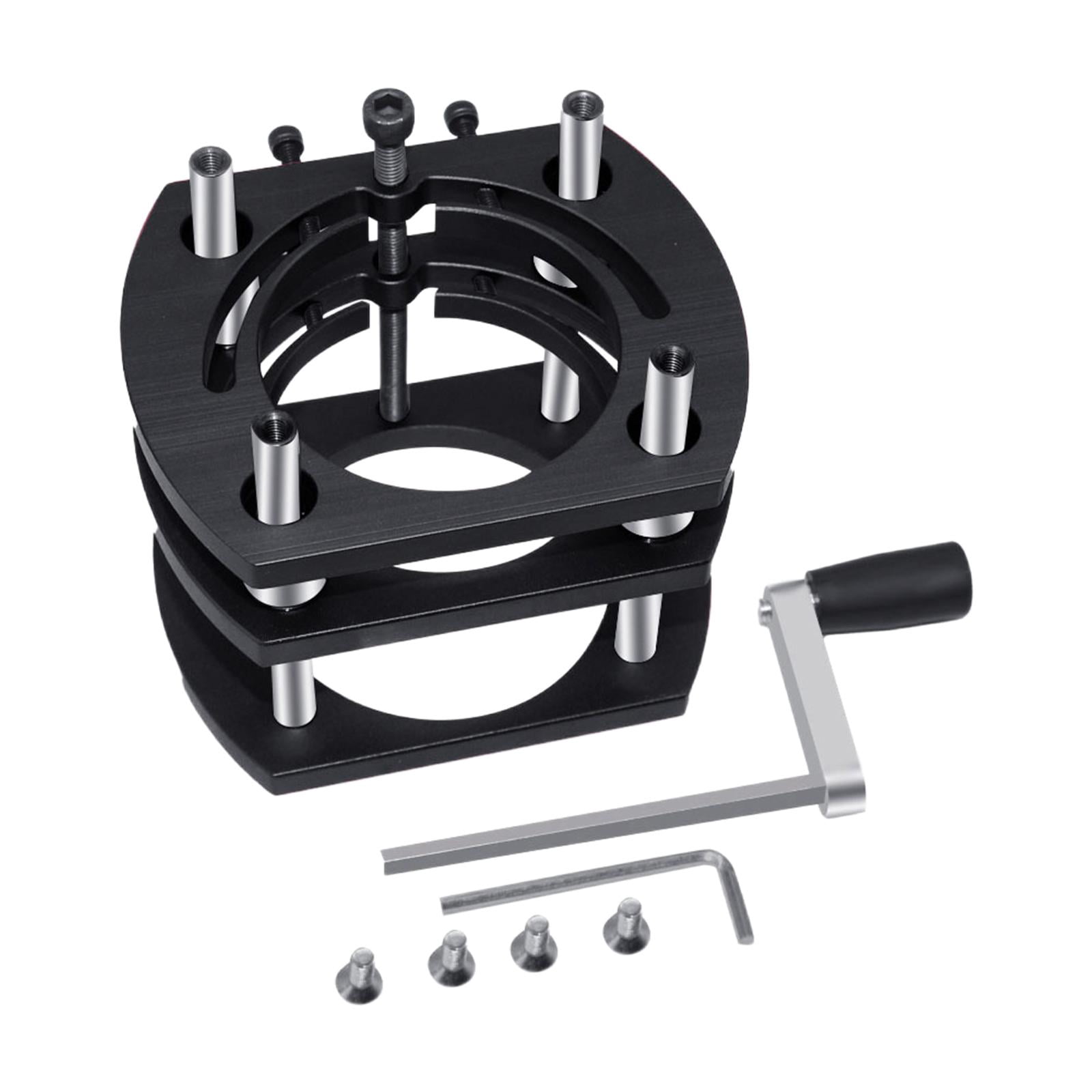 Colaxi Router Lift Router Table Lifting System Base Black Versatile Practical for 64-66mm Diameter Motors Engraving Tool