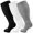Black White Gray, variant on Plus Size Compression Socks for Women Men 20-30 mmHg 2xl 3xl 4xl , Wide Calf High Tights Long SocksStockings Best Support for Circulation, Running
