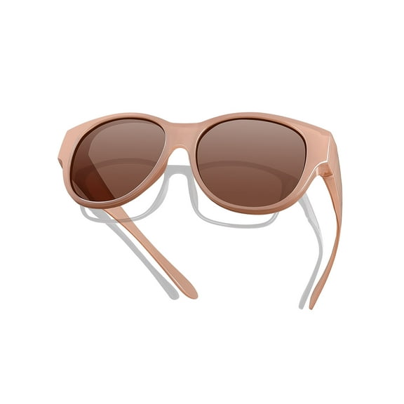TINHAO Fit Over Glasses Sunglasses for Women Men Large Cat Eye Sunglasses Polarized 100% UV400 Protection