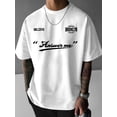 thumbnail image 1 of Believe Brooklyn Symmetrical Design Print, Men's Short Sleeve Round Collar Street T-shirt For Summer & Spring, 1 of 7