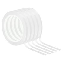 1/4" x 72 Yards Whiteboard Tape, 5 Pack Thin Dry Erase Tape, White