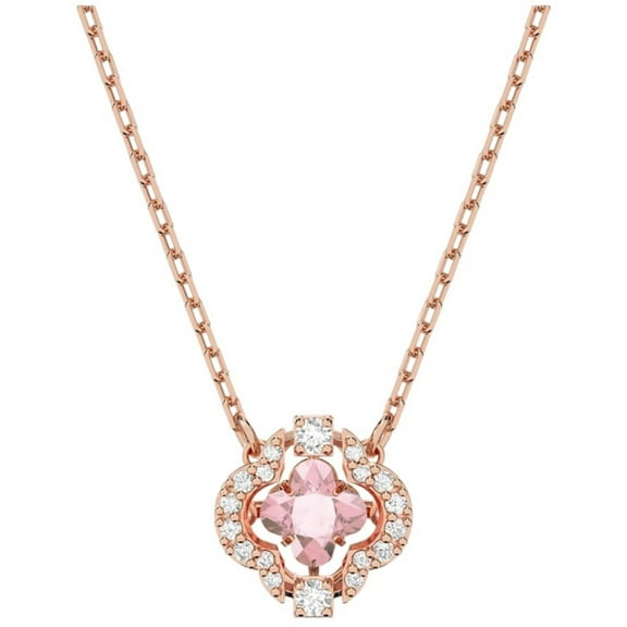 Swarovski 5514488 Women's Sparkling Dance Pink Stone Necklace