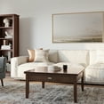 thumbnail image 6 of Simpli Home Artisan 36 inch Wide Solid Wood Transitional Square Coffee Table in Russet Brown, 6 of 13