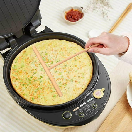 

T-shaped Egg Cake Scraper Crepe Pancake Batter Spreader Stick Wooden Spreader Stick Durable Kitchen