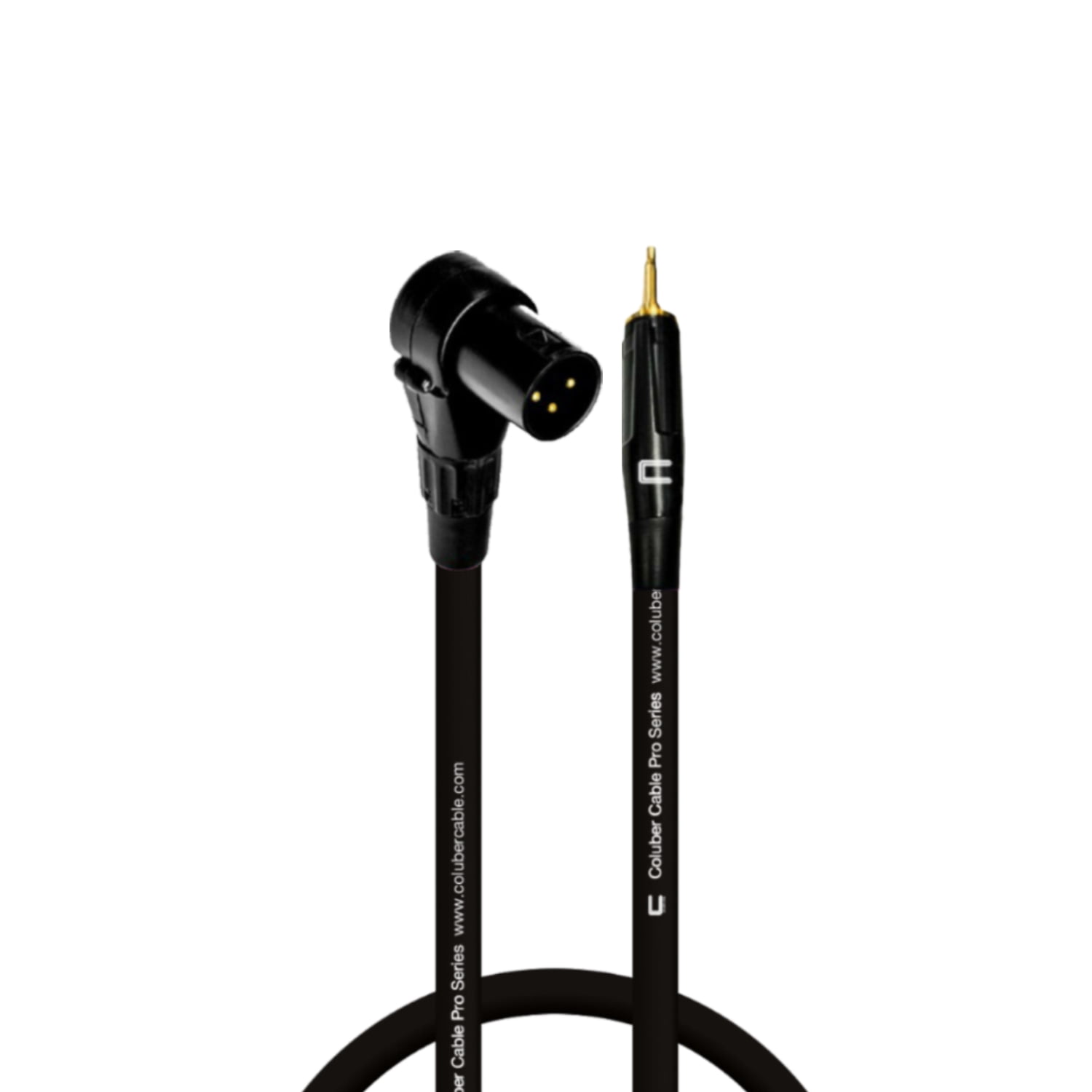Coluber Cable Right Angle Male XLR 3.5 TS Male 3Pin Microphone Connector