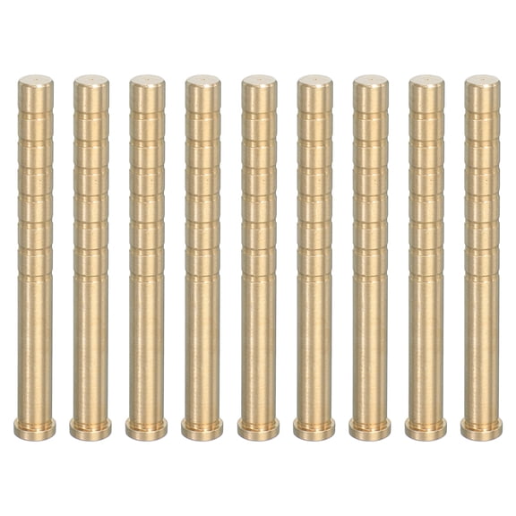 200 Grain Archery Arrow Brass Insert Insert Screw Copper Brass Arrow for .244/ 6.2mm Carbon Arrows, 9 Pack
