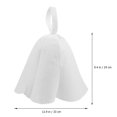 thumbnail image 2 of 4pcs Felt Sauna Hat Hot Dry Steam Room Bath Hat Simple Head Protection Cover, 2 of 6