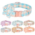 thumbnail image 5 of Dog Collar Strap Flower Adjustable Cotton Dog Collar Safety Soft Pet Collar Girl Dog Collar Flower, 5 of 5