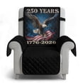 thumbnail image 6 of TSOVTHRID 250th Anniversary USA Recliner Chair Covers, Soft Reclining Cover, Wear Resistant Recliner Sofa Slipcovers, Eagle American Flag Print Recliner Couch Covers Furniture Protector Covers, 6 of 7