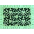 thumbnail image 1 of Ahgly Company Indoor Rectangle Oriental Turquoise Blue Traditional Area Rugs, 8' x 12', 1 of 4