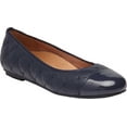thumbnail image 1 of Women's Vionic Desiree Ballet Flat Navy Nappa Leather/Patent PU 7 W, 1 of 4