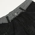 thumbnail image 6 of YDFCWXW Women's Jeans Fashion Y2K Vintage Straight High Waist Baggy Wide Leg Ripped Streetwear Casual Denim Pants (Black, XL), 6 of 9